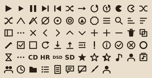 Cassette icon set