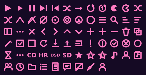 Neon icon set